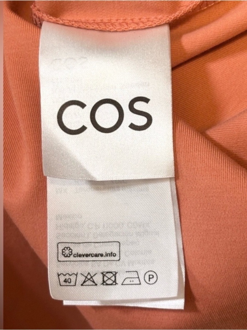 COS Open Back Midi Dress Orange Strappy Relaxed Fit Sleeveless Size Medium - Picture 14 of 16